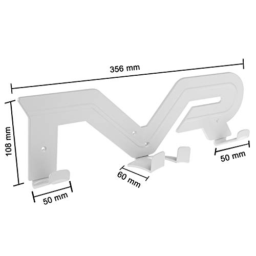 NEWZEROL Soporte para Auriculares de Montaje en Pared y estación de Montaje de Controlador Compatible con Oculus Quest 2 /Quest/Rift S/Go Soporte para Auriculares y Controladores Accesorios-Blanco