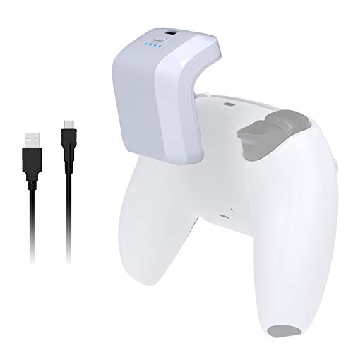NexiGo PS5 batería recargable, 1500 mAh DualSense controlador de batería con indicador LED, juego y kit de carga para Playstation 5 controlador con cable de carga USB tipo C