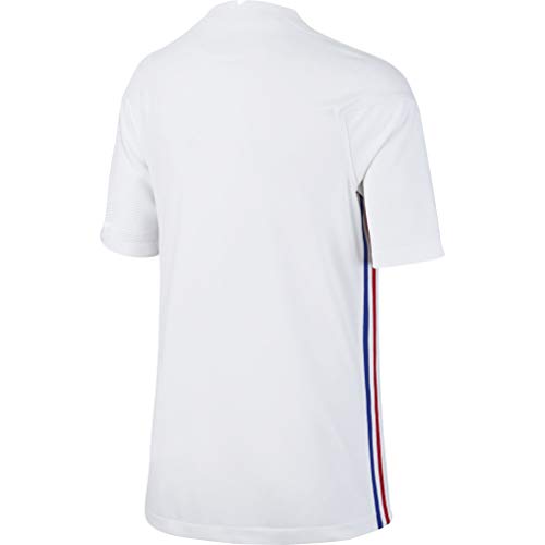 NIKE Federation Francaise de Football Breathe Stadium Maillot Exterieur Camiseta, White/Concord, Talla única Unisex niños