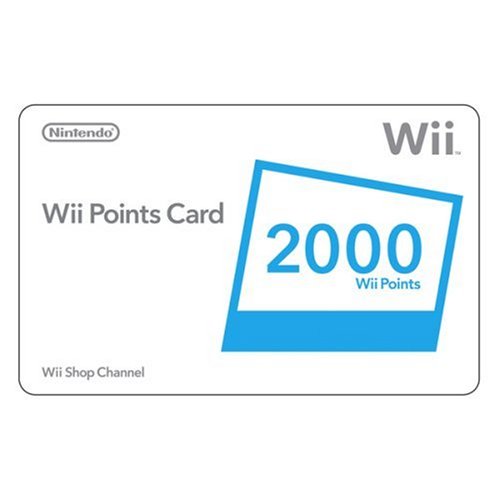 Nintendo 2000 Wii Points Card (Wii) [Importación Inglesa]