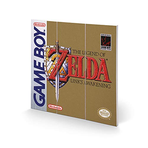 Nintendo Impresión sobre Madera 30 x 30 cm – Gameboy (The Legend of Zelda)