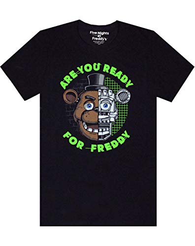 Noisy Sauce Five Nights at Freddy'S FNAF Estás Listo para la Camiseta Negra de Freddy Boy 9-10 años