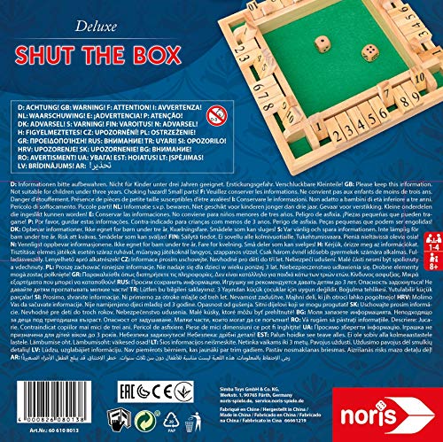 Noris Spiele 606108013 - Deluxe Cierra la Caja, Juego de Sociedad
