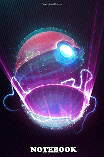Notebook: 3d Pokeball Light , Journal for Writing, College Ruled Size 6" x 9", 110 Pages
