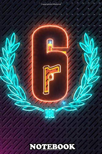 Notebook: 3d Six Siege Emblem , Journal for Writing, College Ruled Size 6" x 9", 110 Pages