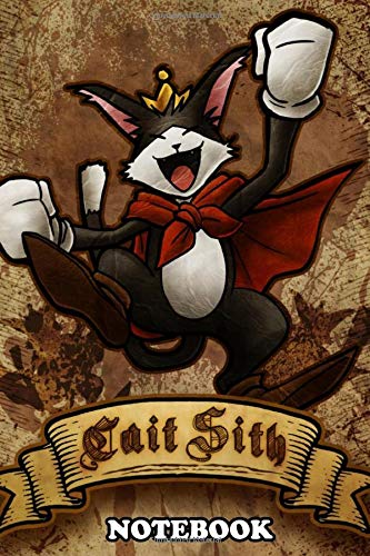 Notebook: Cait Sith , Journal for Writing, College Ruled Size 6" x 9", 110 Pages