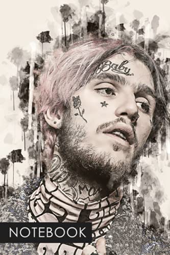 Notebook: Lil Peep Singer Rapper Lined Composition Journal 150 Pages 6 x 9 inches Birthday Tracker