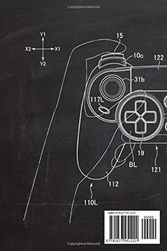Notebook: Patent Drawing Playstation Controller , Journal for Writing, College Ruled Size 6" x 9", 110 Pages