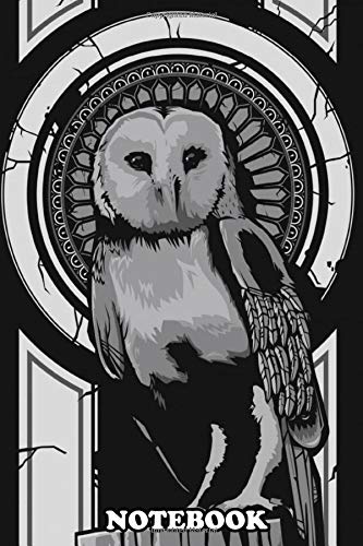 Notebook: Vector Illustration Of An Owl , Journal for Writing, College Ruled Size 6" x 9", 110 Pages
