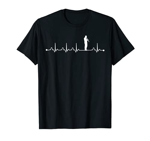 Oboe Heartbeat EKG Oboe Pulse EKG Pllayer Camiseta