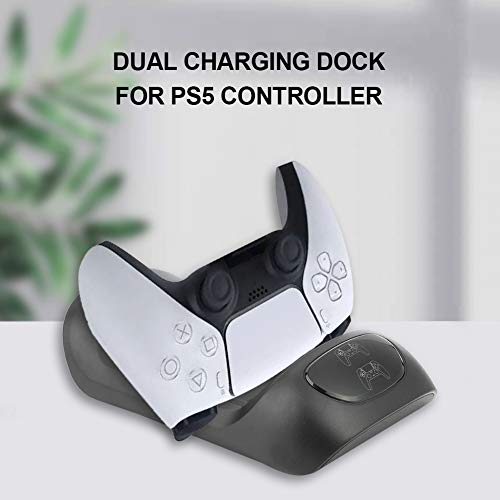One plus one Base de Carga PS5 Dual USB Gamepad Joystick Base de Carga para Sony Playstation 5 PS5 Controlador de Juegos portátil Mango Estación de Carga de energía