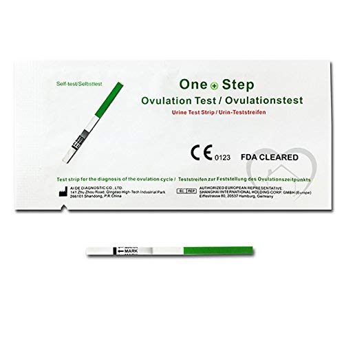 One Step - 25 Tests de Ovulación 20 mIU/ml y 5 Pruebas de Embarazo 10mIU/ml - Formato Económico de 2,5 mm