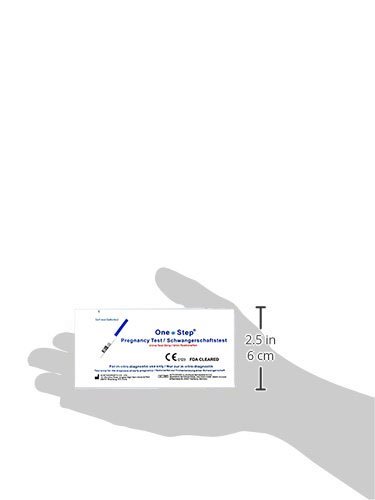 One Step - 25 Tests de Ovulación 20 mIU/ml y 5 Pruebas de Embarazo 10mIU/ml - Formato Económico de 2,5 mm