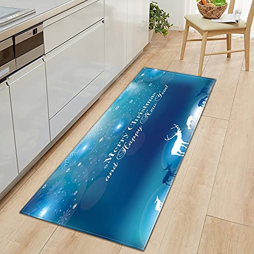 OPLJ Alfombra para puerta de cocina, pasillo, decoración de dormitorio, sala de estar, niños, antideslizante, tamaño A12, 40 x 120 cm