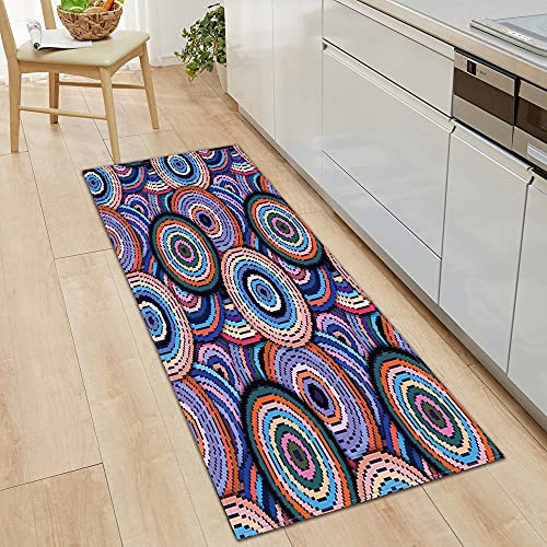 OPLJ Alfombrilla de cocina para entrada, dormitorio, sala de estar, alfombra decorativa para pasillo, baño, antideslizante, tamaño A1, 50 x 160 cm