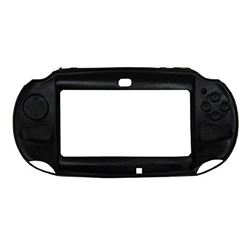 OSTENT Funda protectora de silicona Funda blanda Funda piel compatible con Sony PS Vita PSV PCH-2000 - Color negro