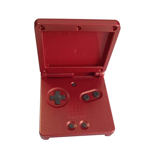 OSTENT Reemplazo de cubierta de carcasa de carcasa completa compatible con Nintendo GBA SP Gameboy Advance SP - Color rojo