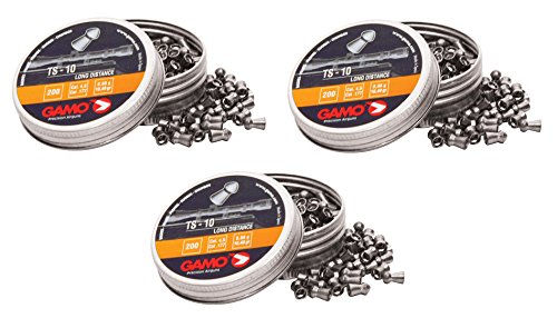 Outletdelocio. 3 latas de 200 perdigones Gamo TS-10 Copa-Punta 4,5mm. Modelo 321748