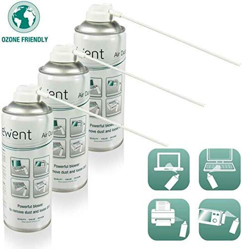 PACK - 3 SPRAY AIRE COMPRIMIDO EMINENT 400 ML UPRIGHT USE PARA LIMPIEZA DE TECLADOS, ORDENADORES, CAMARAS Y OTROS DISPOSITIVOS ELECTRONICOS