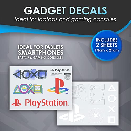 Paladone Set de regalo Playstation con luz de iconos, pegatinas y botella - Mercancía oficial