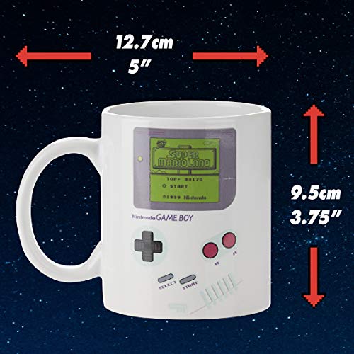 Paladone Taza Térmica Game Boy, Cerámica, Multicolor, 11x9x9 cm