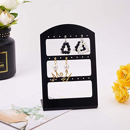 PandaHall Elite Componentes del Pendientes de Acero Inoxidable, Acero Inoxidable Color,15x6x4mm, Agujero: 1mm; Pin: 0.4mm