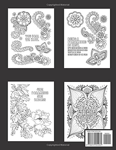 Paramedic Life Adult Coloring Book: Funny Thank You Gag Gift for Paramedics, Emergency Medical Technician, EMT, EMS for Birthday, Appreciation Day/Week, Graduation, Retirement and Christmas