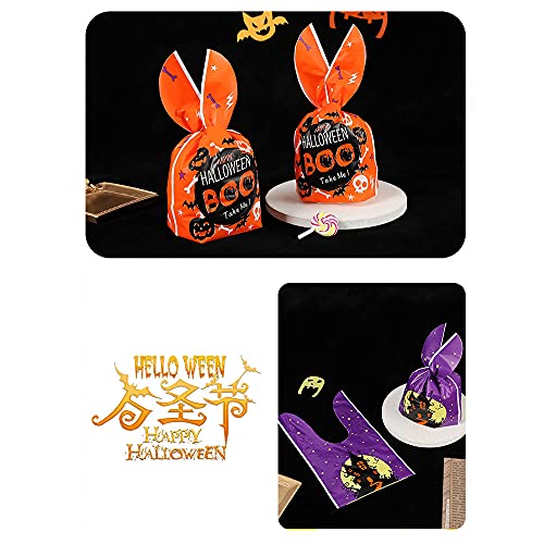 Party Sweets Bags 50 Pcs Halloween Drawstring Candy Bags,Trick Or Treat Bags,Biscuit Bags,Cellophane Bags,Bat,Pumpkin,Bunker,Zombie Bags,Gift Candy Bags For Kids Party Favors,7 Styles Style Four