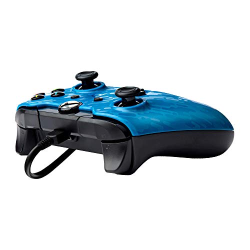 PDP Gaming - Mando con Cable Licenciado (Xbox One), Azul (Blue Camo)