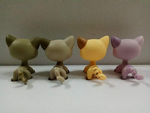 Pet Shop 4pcs/LPS Striped Short Hair Cat Littlest Toy Cute