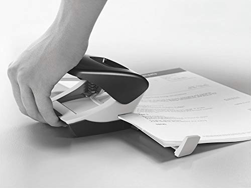 Petrus 624328 Taladro de Oficina con Barra Guía y Marcas de Formato, Perfora 30 Hojas, Metal, Gama WOW,Púrpura