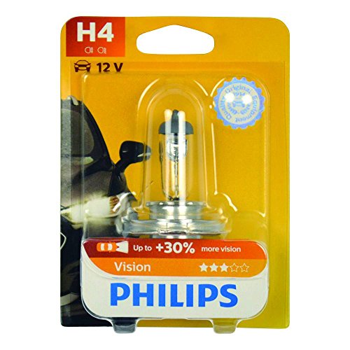 Philips 12342PRB1 Vision - Bombilla H4 para faros delanteros (12 V, 60-55 W)