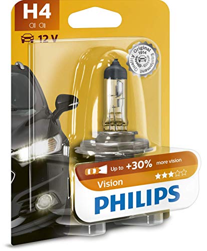 Philips 12342PRB1 Vision - Bombilla H4 para faros delanteros (12 V, 60-55 W)