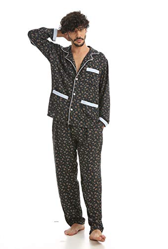 Pijama Tela Estampada Viscosa Talla L