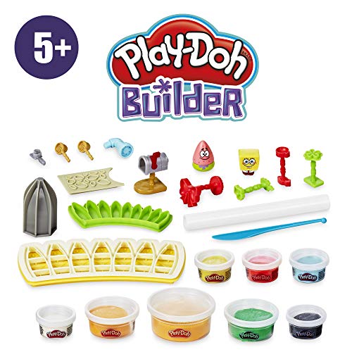 Play-Doh Builder E9047 - Juego de construcción para niños a partir de 5 años con 8 latas