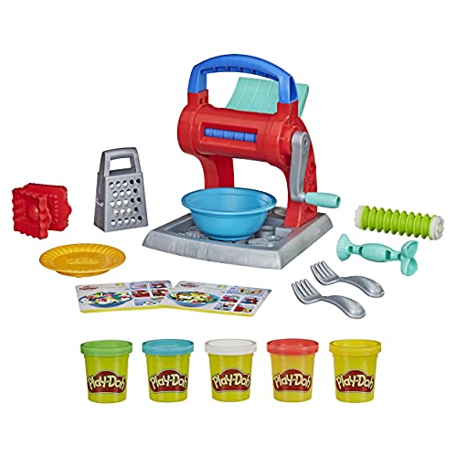 Play-Doh- Kitchen Creations-Juego de Fideos para niños a Partir de 3 años con 5 Colores no tóxicos (Hasbro 0)