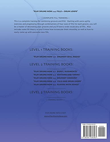 PLAY DRUMS NOW 2.4: Fills + Drum Loops: Complete Fill Training (Play Drums Now - LEVEL 2 TRAINING)