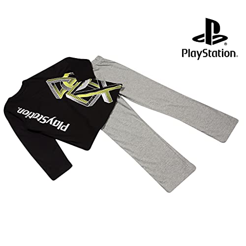 Playstation Iconos Chicos Larga Pijamas Set Negro 158 | Regalos PS4 PS5 Gamer, Escuela de los Muchachos Pijamas, Ropa de los niños, niños y Regalo de cumpleaños Idea