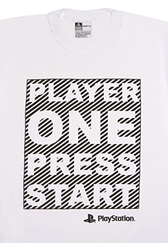 Playstation Player One Press Start - Camiseta de manga larga para niñas | Producto oficial | PS4 PS5 Kids Gamer Top para adolescentes y tallas de interpolación, idea de regalo de cumpleaños para niñas