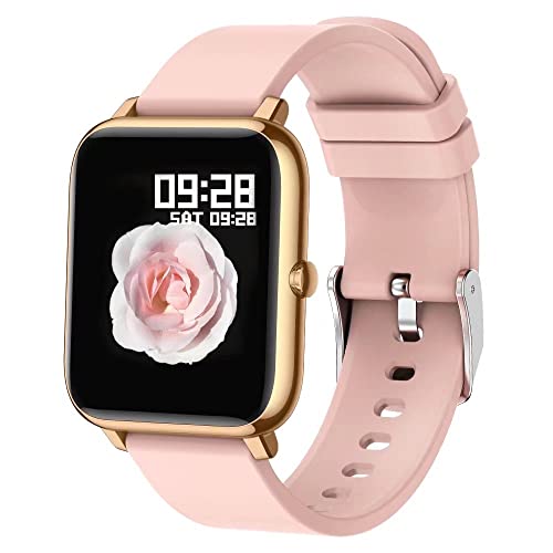 Popglory Smart Watch, Reloj Inteligente con Oxígeno Sanguíneo Presión Arterial Frecuencia Cardíaca, Pulsera Actividad Impermeable IP67 para Hombre Mujer para iOS Android