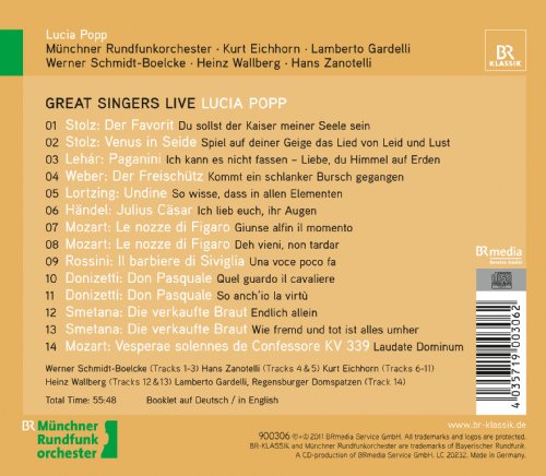 Popp Great Singers Live