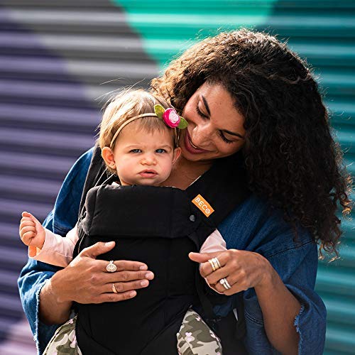 Portabebés Beco Gemini - Metro Black - Portabebés Simple y Estilizado Ajustable en todas las posiciones para bebés infantes y niños de 7 a 35 libras con ergonomía certificada