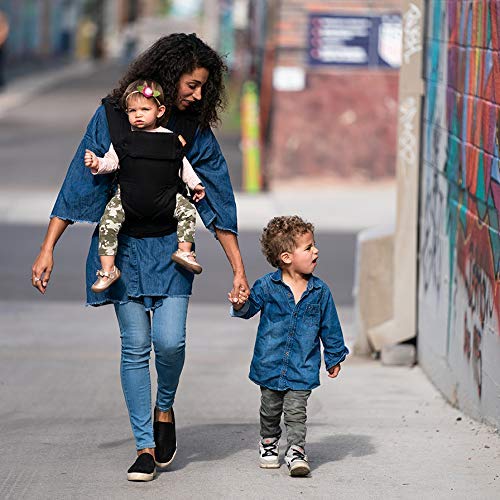 Portabebés Beco Gemini - Metro Black - Portabebés Simple y Estilizado Ajustable en todas las posiciones para bebés infantes y niños de 7 a 35 libras con ergonomía certificada