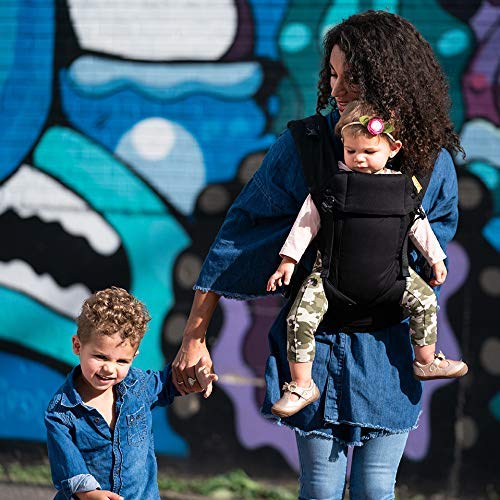 Portabebés Beco Gemini - Metro Black - Portabebés Simple y Estilizado Ajustable en todas las posiciones para bebés infantes y niños de 7 a 35 libras con ergonomía certificada