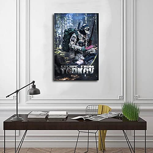 Póster de lona Game Escape from Tarkov 11 para dormitorio, decoración deportiva, paisaje, oficina, sala de regalo, 30 x 45 cm