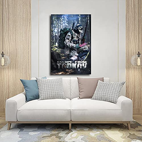 Póster de lona Game Escape from Tarkov 11 para dormitorio, decoración deportiva, paisaje, oficina, sala de regalo, 30 x 45 cm