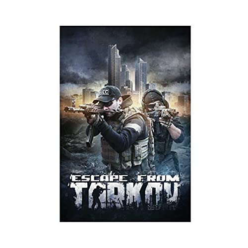 Póster de lona para decoración de pared, diseño de Game Escape from Tarkov, 13, para sala de estar, dormitorio, decoración, 50 x 75 cm