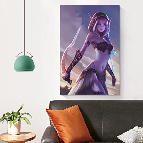 Póster de World Of Warcraft, póster de lienzo y arte de pared, diseño moderno de la familia, decoración del dormitorio de 20 x 30 pulgadas (50 x 75 cm)