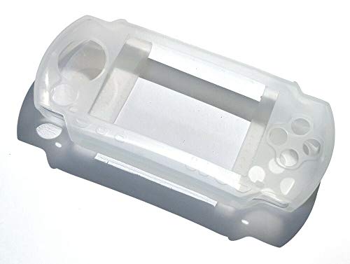 PowerGames Protector Kit para PSP – Funda protectora de silicona + Película protectora + Auriculares + Correa