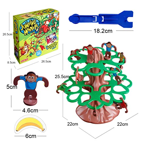 Pratvider Jumping Monkeys Juego Jumping Tumbling Monkeys Juego de Mesa Monkey Hopping Fun Juego de Mesa Familiar Juego de Mesa Interactivo para Padres e Hijos Juguete para Adultos y niños